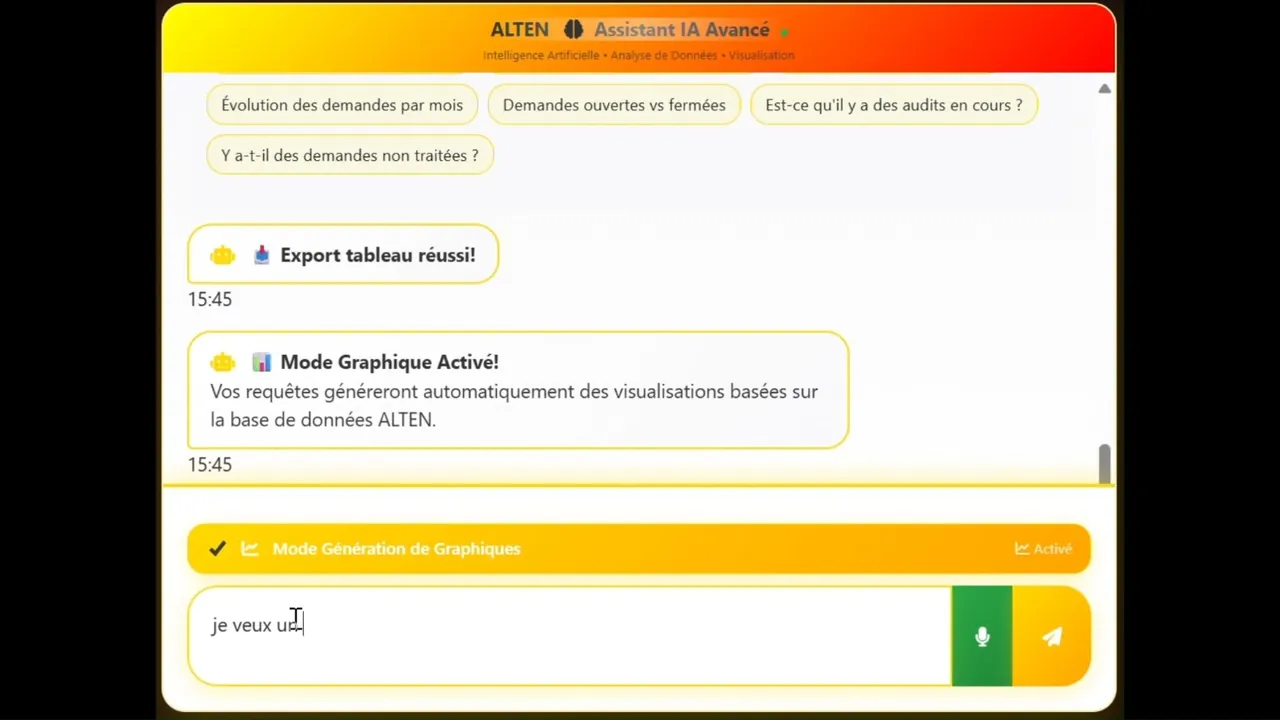 Conversational data agent — graph generation mode enabled